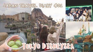 Japan Travel Diary 2024 🇯🇵 PART 1 | travel day ✈️ 🇨🇦 + Tokyo DisneySea rides, food 💫