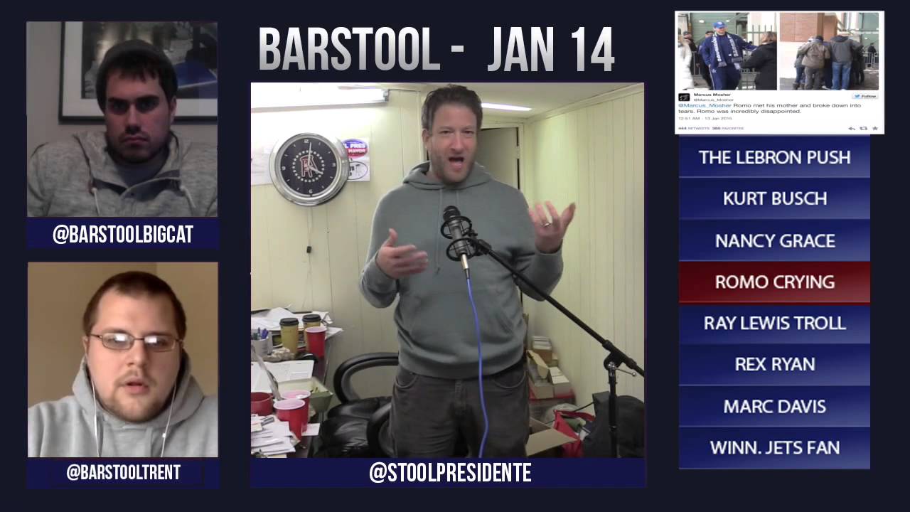 Barstool Rundown January 14 YouTube