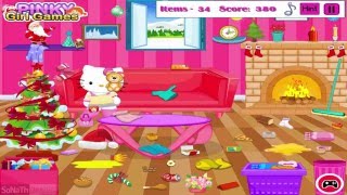 Hello Kitty - Christmas Room Clean Up - Christmas Games screenshot 3