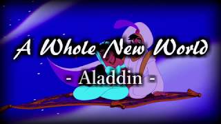 Aladdin A Whole New World 和訳 カタカナ付き Youtube