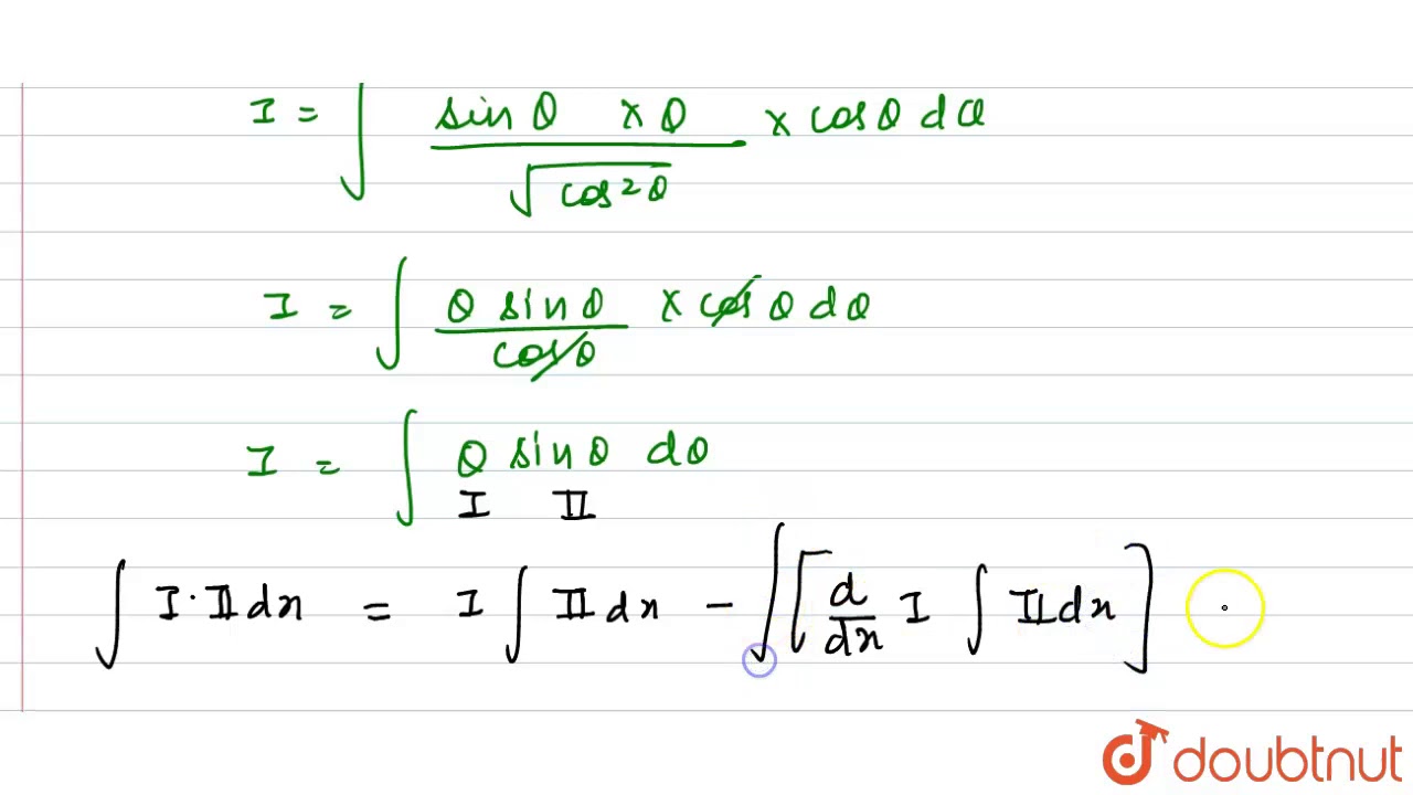 `int(x sin^(1)x)/(sqrt(1x)^(2))dx` का मान होगा YouTube
