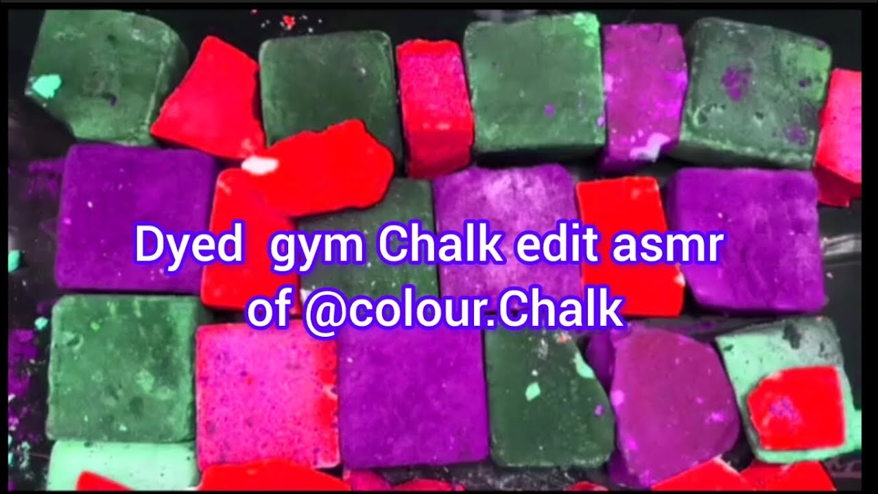 Dyed gym Chalk edit asmr of @colour.Chalk || #oddlysatisfying ...