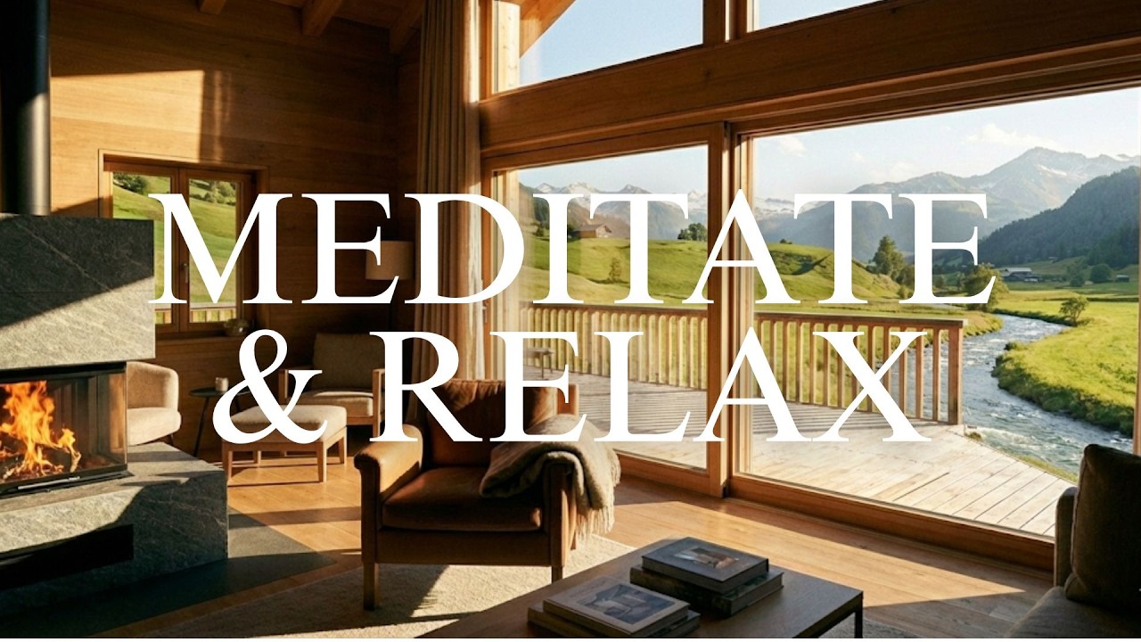 3 Hours Relaxing Music for Sleep, Meditation & Stress Relief - Sunny Swiss River & Nature Sounds