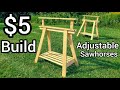 DIY $5 Sawhorse From A Single 2x6