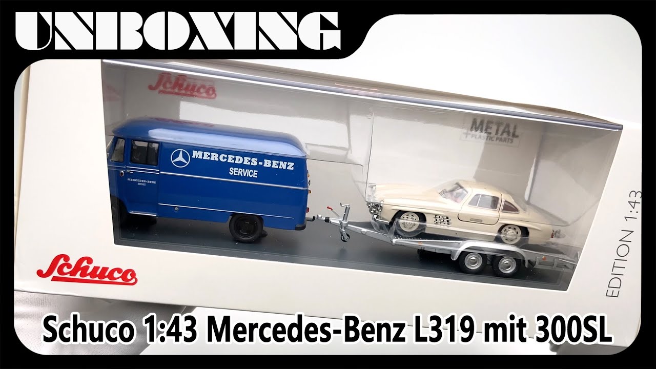 シュコー　メルセデスベンツ　L319 バイク付　1/43 YouTube