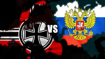 German Reich Vs Russian Empire - HOI4 AI Only Timelapse