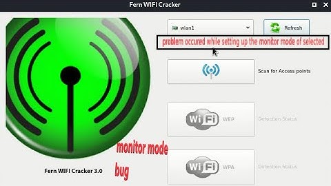 fix fern wifi cracker  unable to enable monitor mode