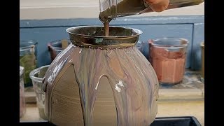 Pottery pouring technique!