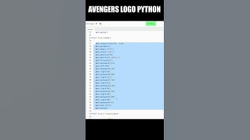 Avengers Logo Using Python #shorts #python #program