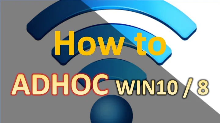 How to set up an AdHoc WiFi network in Windows 10 & 8 | #adhoc #ad-hoc