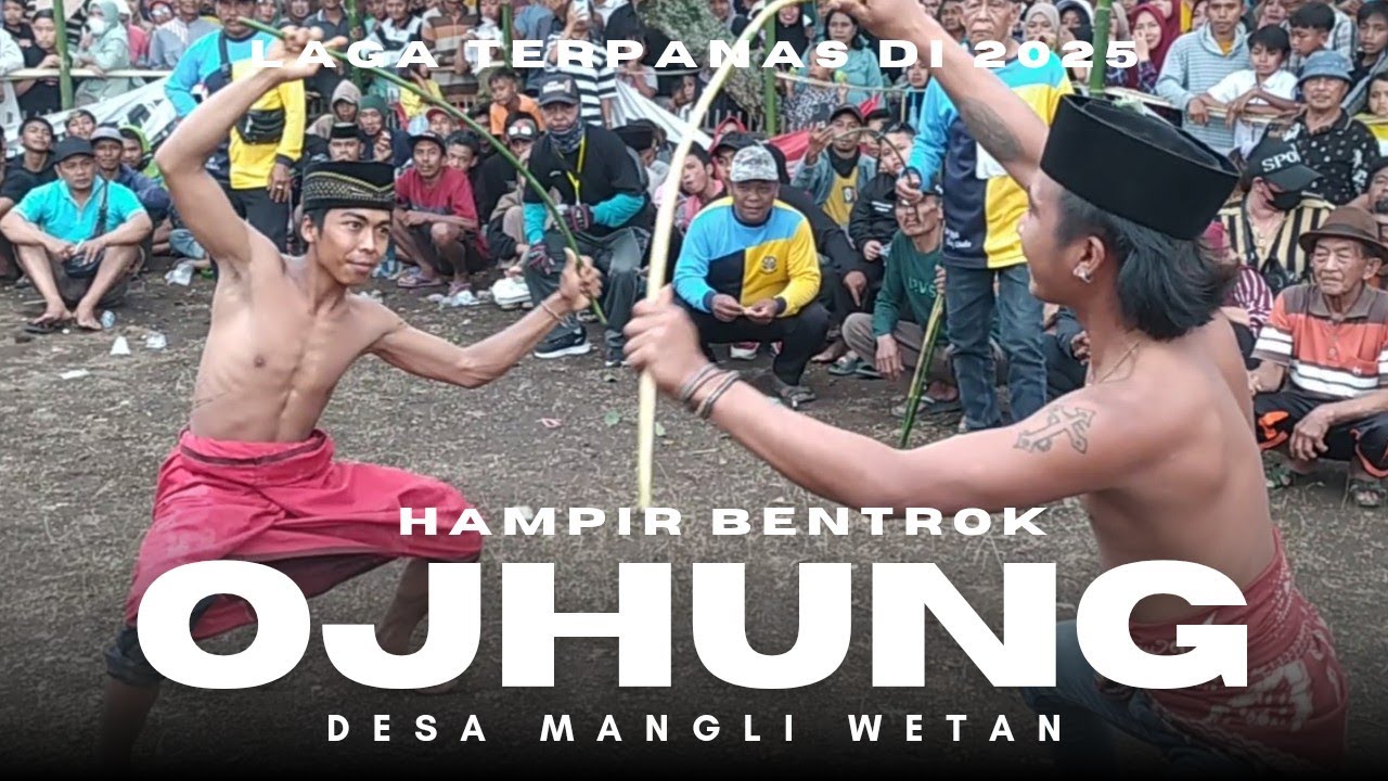 Tradisi Ojhung Bondowoso ‼️ Selamatan Desa Mangli Wetan 2025 ‼️FULL FIGHT