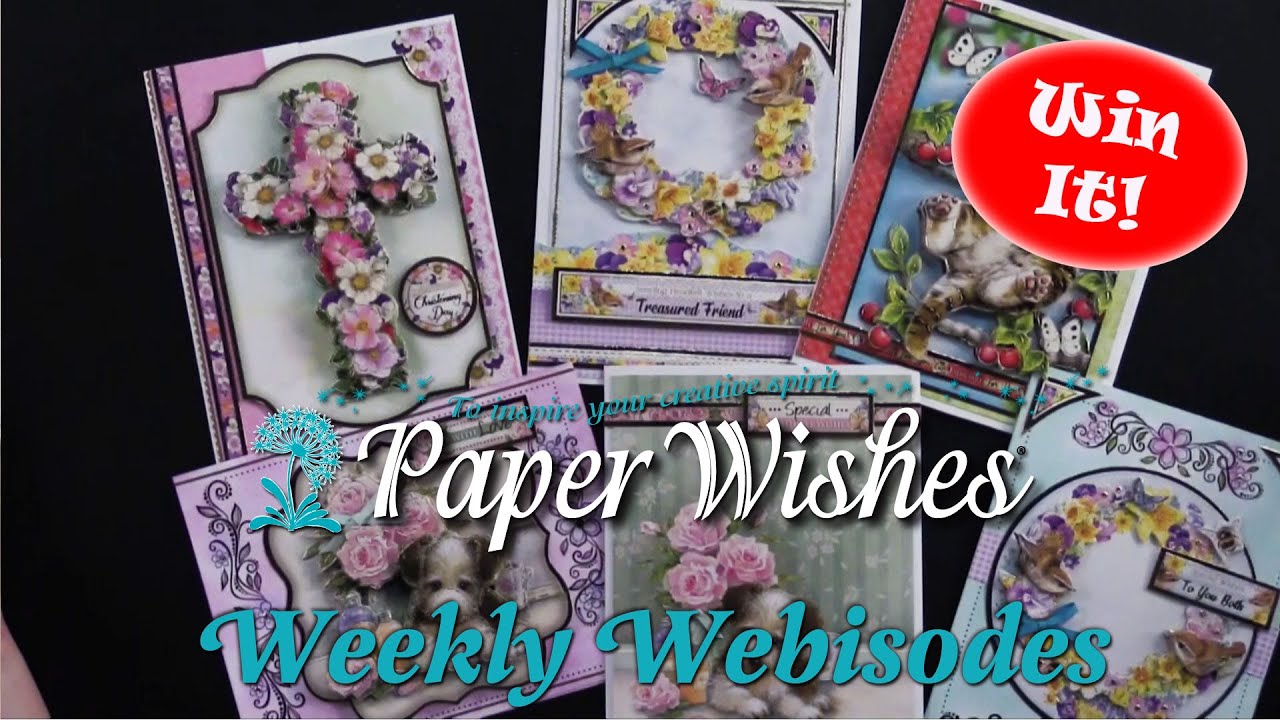 6 3D Cards Using Hello Spring Card Kit by Hunkydory Crafts  (Giveaway ended)