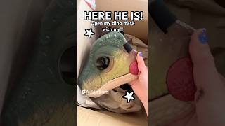 Open my DINO MASK with me! ASMR!! #asmrsounds #opening #oderati #vinted #dinomask #dinomasks #open