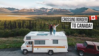 Our First RV BORDER CROSSING! - Epic Camper Van Road Trip Through Canada & Alaska 😍