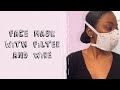 (See updated video) How to Make a Face Mask with Filter and Wire with Sewing Machine