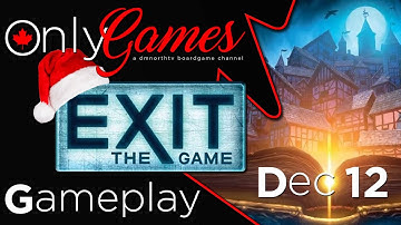Exit The Game 2022 Advent Calendar: The Hunt For The Golden Book (December 12) Board Game Gameplay