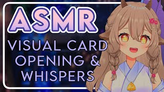 【 3Dio ASMR 】Card Pack Opening Crinkles ♡ Handcam ♡ Visual ASMR ♡「Vtuber」