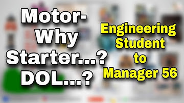 DOL Starter Explained | Why Motor Needs Starter | High Starting Current | Power & Control Circuit