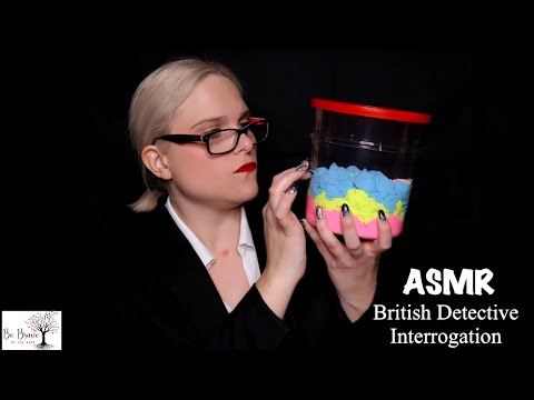 [ASMR] British Detective Interrogation Roleplay. What Have You Done? ~ Latex Gloves, Light Triggers