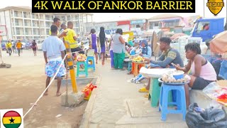 4K WALK INSIDE OFANKOR BARRIER GHANA AFRICA Travel Vlog