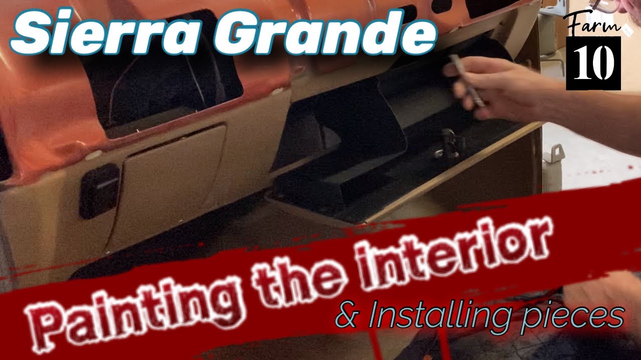 Painting interior parts for the 78’ Sierra Grande square body. C10