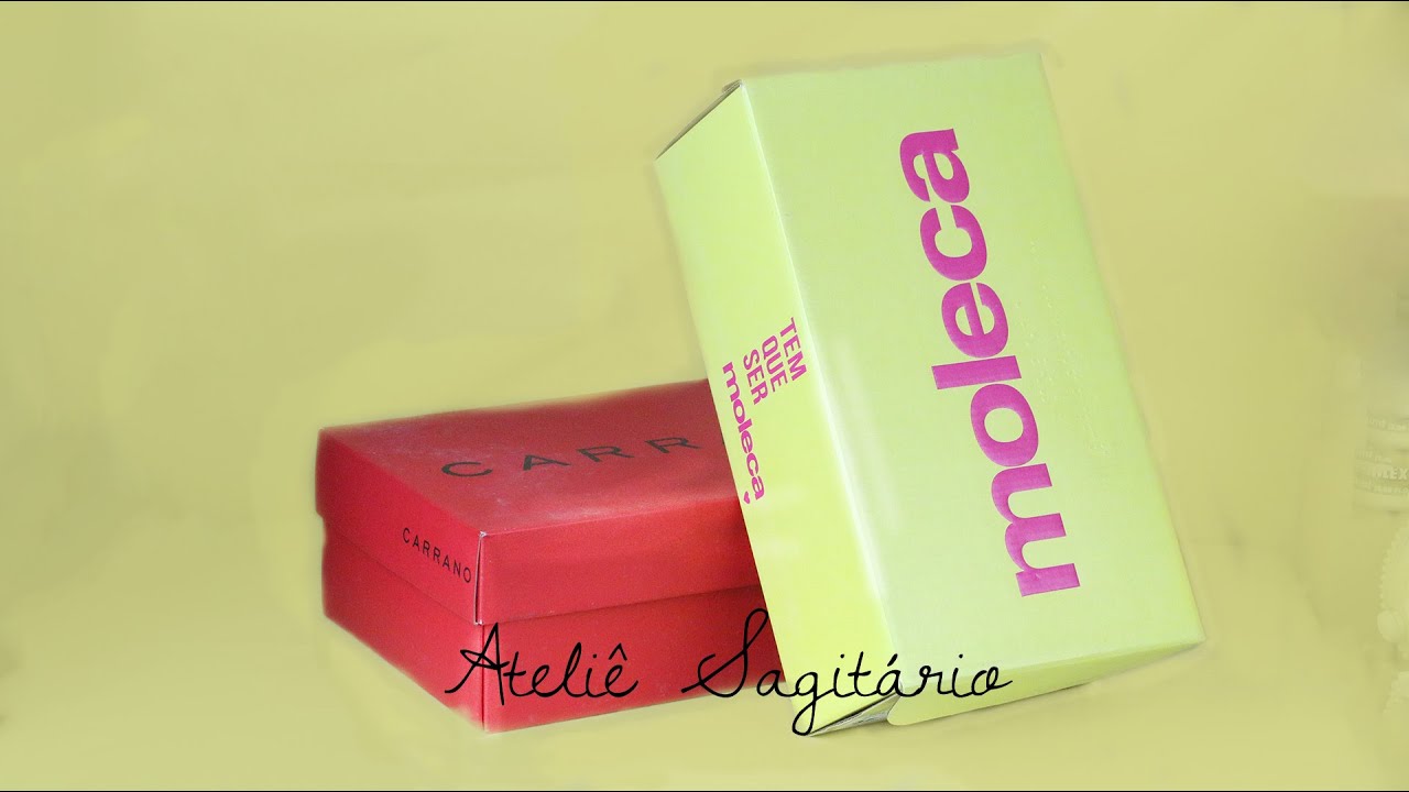 Ideias diferentes com caixa de sapato