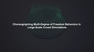 Choreographing Multi-Degree of Freedom Behaviors in Large-Scale Crowd Simulations