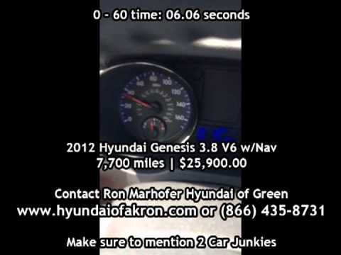 2012 Hyundai Genesis 0-60 Time - YouTube