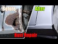 Cheap And Fast Rust Repair ( Ford Galaxy) with MMA welding