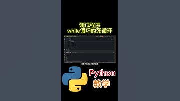 调试程序 while循环的死循环 #python tutorial #python #python教学 #python编程  #python入门 #coding #基础代码