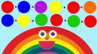 Color Mixing for Kids | Red + Blue=Purple (红色+蓝色=紫色 ... 
