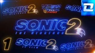 13 Sonic Movie 2 logos but in different languages.