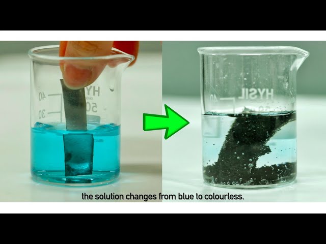 Reaction of Iron Nail with Copper Sulphate Solution. Grade 6,7,8,9,10 & O/L  Science Practicals. - YouTube