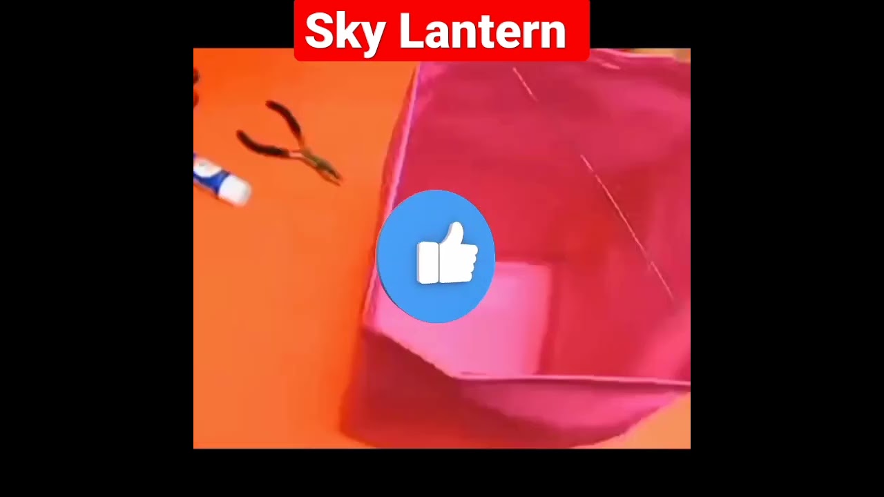 How To Make A Sky Lantern At Home|| How to make a flying lantern|| Diy Crafts||
