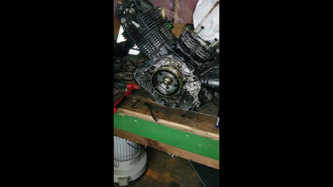 демонтаж стартера Virago