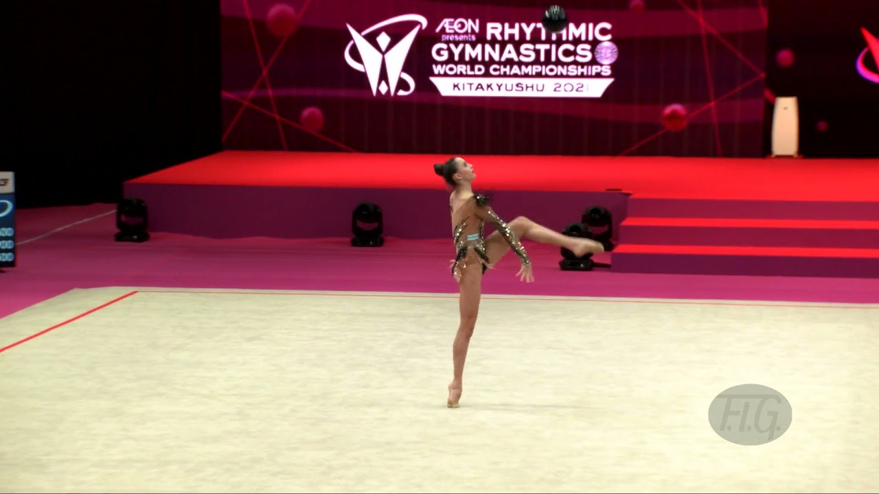 DRAGAN Annaliese (ROU) - 2021 Rhythmic Worlds, Kitakyushu (JPN) - Qualifications Ball