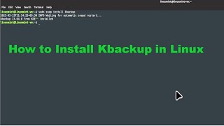 How to install KBackup in Linux?