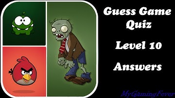 Guess Game Quiz - Level 10 Answers