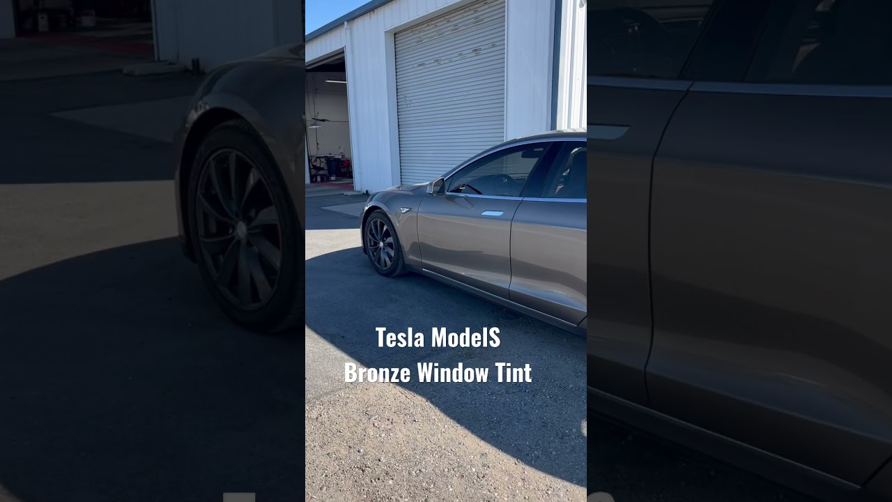 Tesla ModelS Bronze Window Tint