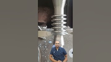 Worm Shaft Manufacturing ⚙️ | Precision in Every Thread #machinetools #machinist #lathemachine