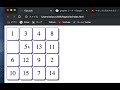 javascriptで15パズルを作りました [15puzzle]