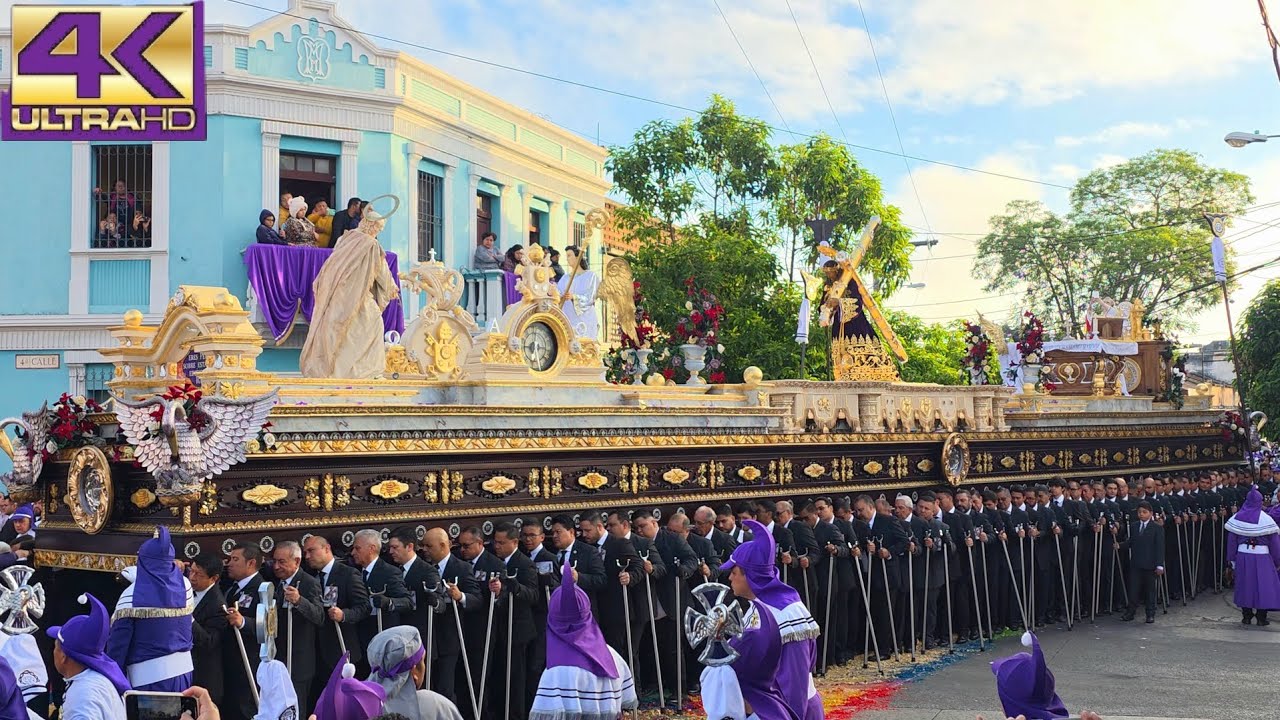 Amanecer con Jesús de Candelaria 2025 y Virgen de Dolores - Jueves Santo en Guatemala