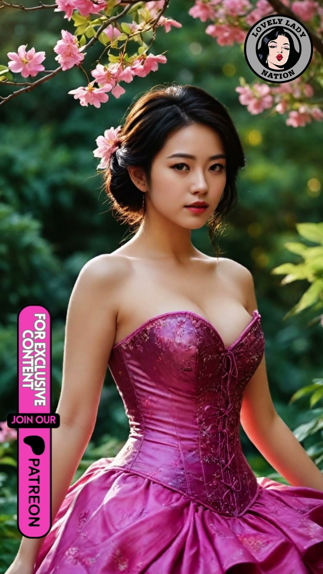 purple corset dresses on lovely Japanese ladies Vol.6 #corset #corset