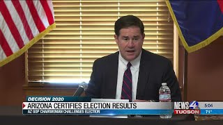 Arizona Certifies Election Results