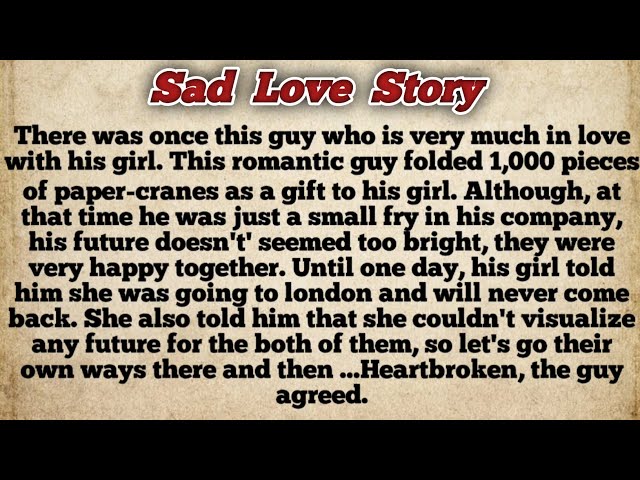 Romantic Love Story | Short Story | Heart Touching Story | Comic English -  Youtube