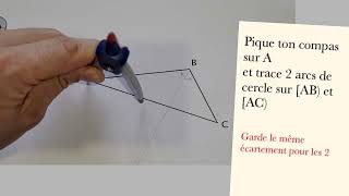 Tracer les bissectrices d'un triangle