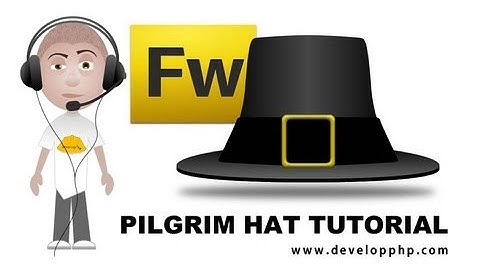 Vector Pilgrim Hat Graphics Tutorial Pumpkin Thanksgiving Scene