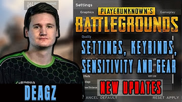 dEAGZ PUBG Settings, Keybinds, Sensitivity, Gear and Setup Pro Player Updates 2019