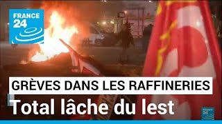 Grèves dans les raffineries : Total prêt à augmenter les salaires • FRANCE 24