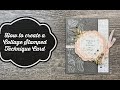 How to create a collage stamped technique card